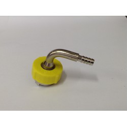 Embout coudé AFNOR vide à sertir pour flexible
