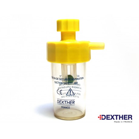 Safety jar 100 mL, autoclavable at 134 °C, for vacuum regulator – DEXTHER