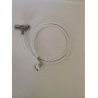 AFNOR 2-outlet oxygen block for rail, with 1.5 m hose – DEXTHER
