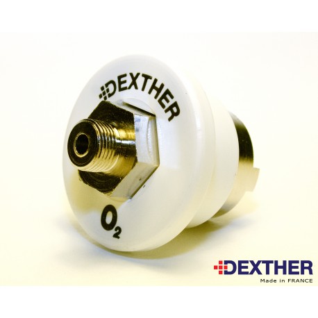 Innesto AFNOR con bloccaggio per apparecchi a ossigeno (O2) – DEXTHER