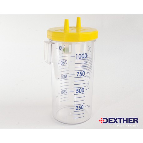 Sekretbehälter 1 L, autoklavierbar 121 °C – Schraubdeckel – DEXTHER