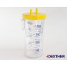 Frasco recolector de aspiración 1 L, autoclavable 121 °C – tapa de rosca – DEXTHER