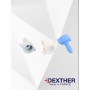 Portagomma in plastica per tubo da 6-7 mm – filetto femmina 1/4 o 9/16 – DEXTHER