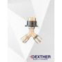 Sdoppiatore di presa AFNOR per aria medicale – DEXTHER