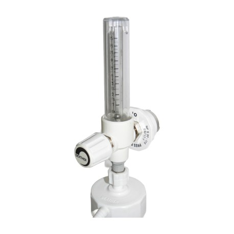 Oxygen flowmeter 0-15 L/min for wall outlet